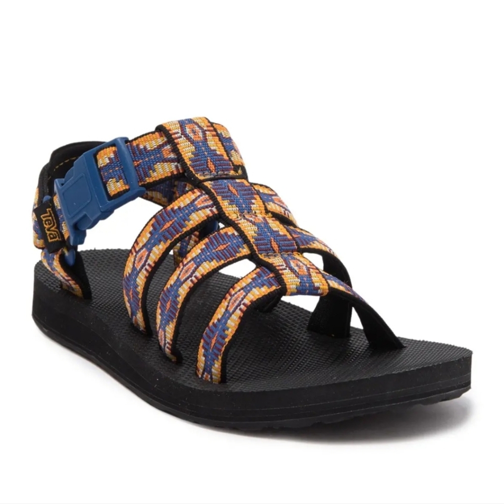 Teva Original Dorado Sandals Size 7 Multicolor Aztec Geometric Print